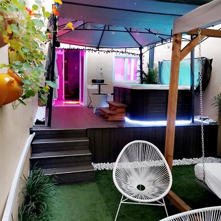 Lyon Superbe Jacuzzi Vue Sur Jardin Villeurbanne Exterior foto